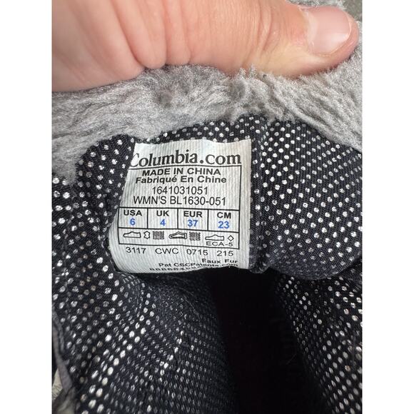 Columbia Minx Shorty Omni-Heat Winter Boot Waterproof Gray Quilted Size 6 Womens - Picture 13 of 14